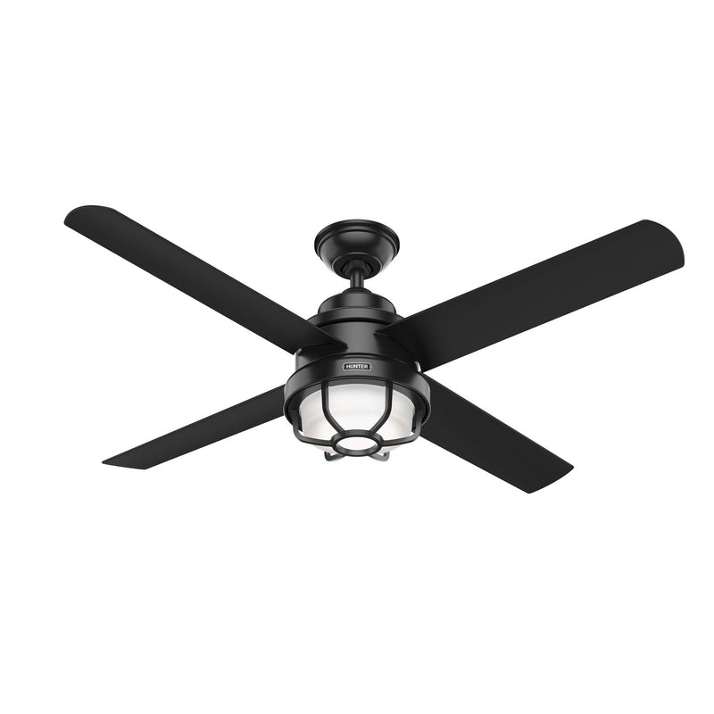 Hunter 55086 54" Ceiling Fan, Matte Black