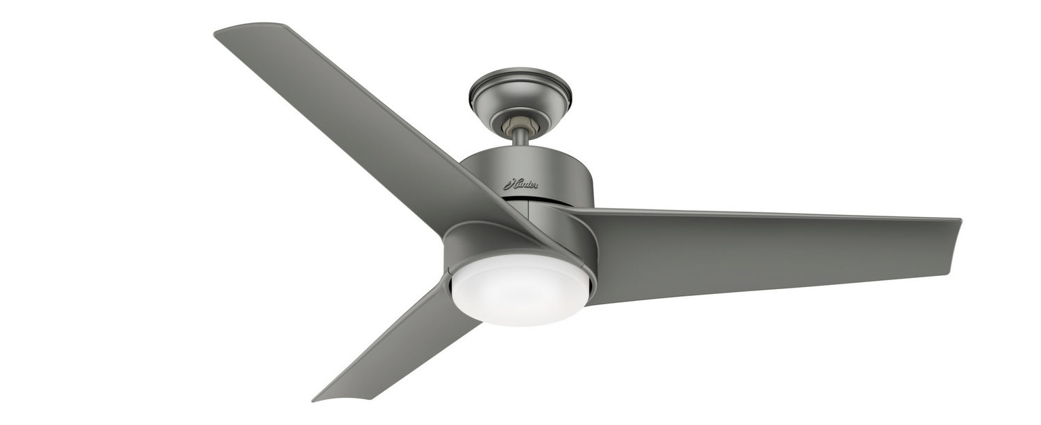 Hunter 59472 54" Ceiling Fan, Matte Silver