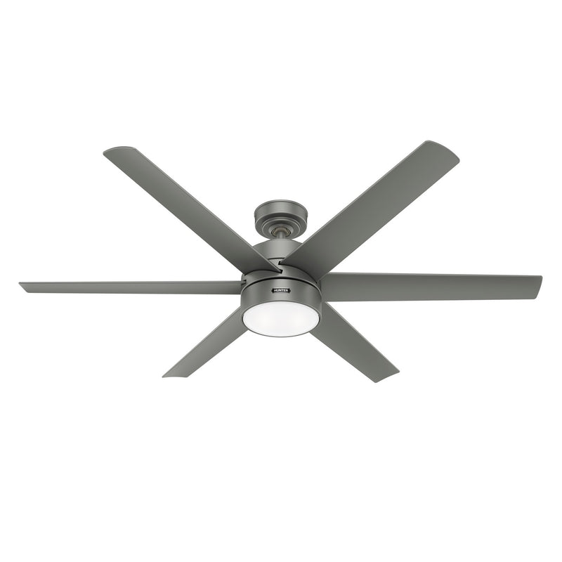 Hunter 59625 60" Ceiling Fan, Matte Silver