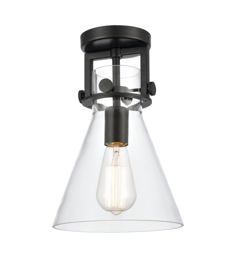 Innovations 411-1F-BK-8CL LED Flush Mount, Matte Black