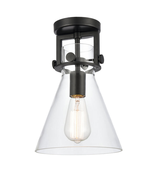 Innovations 411-1F-BK-8CL LED Flush Mount, Matte Black