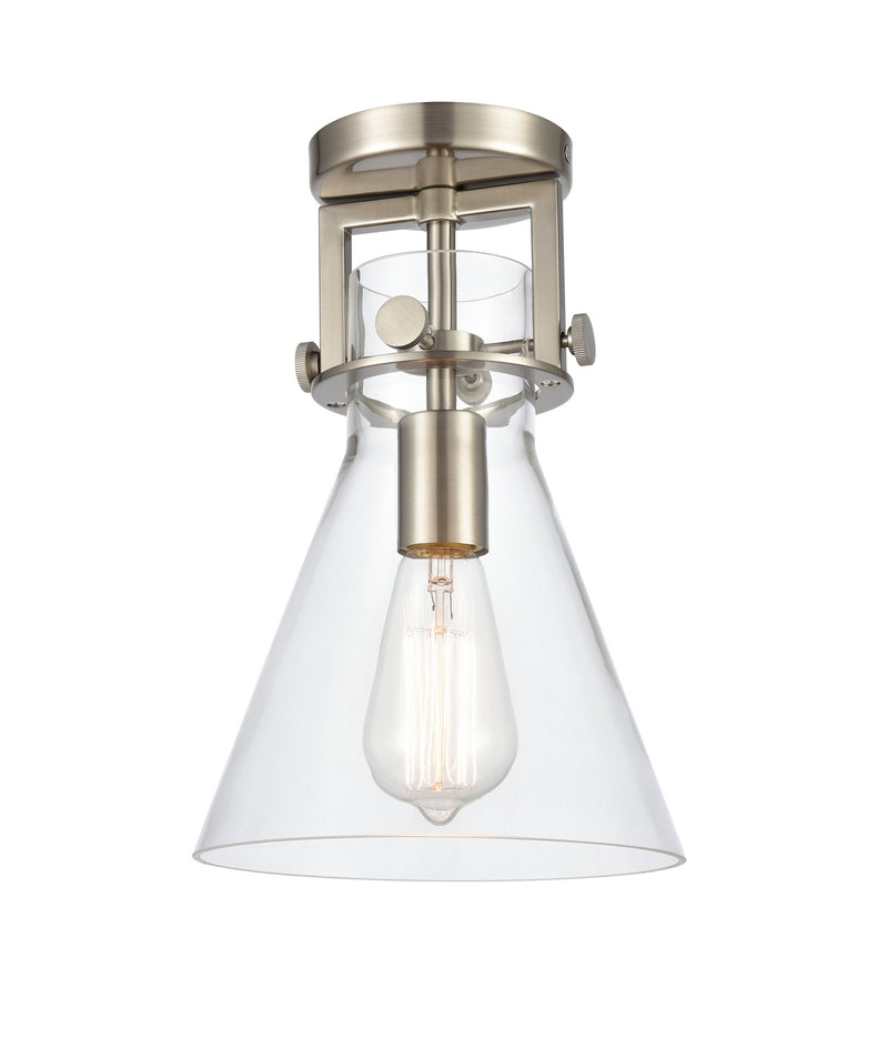 Innovations 411-1F-SN-8CL LED Flush Mount, Brushed Satin Nickel