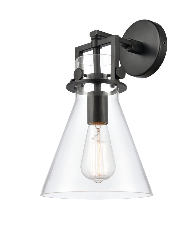 Innovations 411-1W-BK-8CL LED Wall Sconce, Matte Black