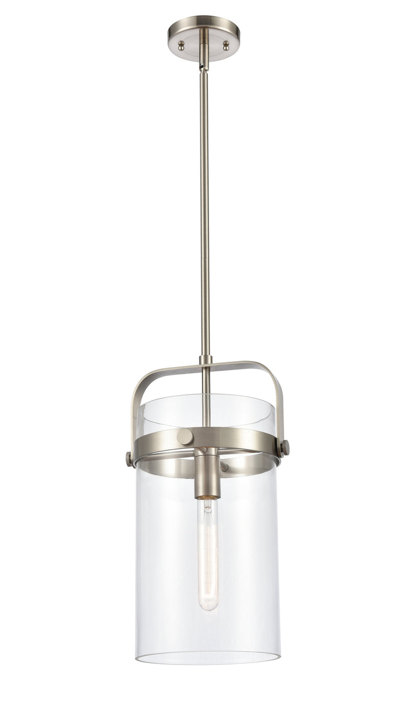 Innovations 413-1S-SN-8CL LED Mini Pendant, Brushed Satin Nickel