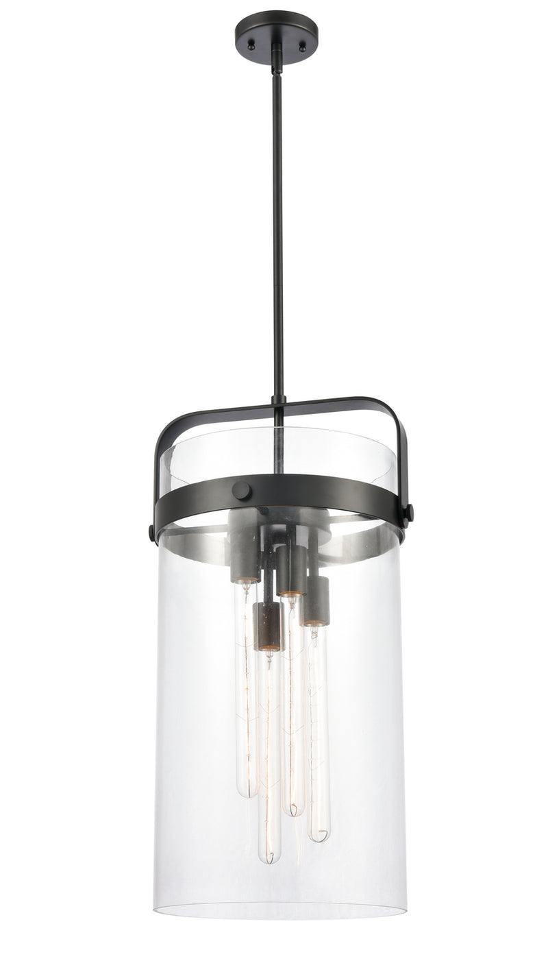 Innovations 413-4S-BK-12CL LED Pendant, Matte Black