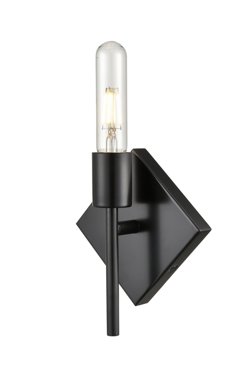 Innovations 425-1W-BK One Light Wall Sconce, Matte Black