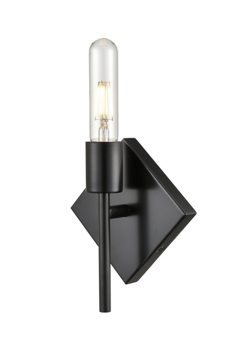 Innovations 425-1W-BK One Light Wall Sconce, Matte Black