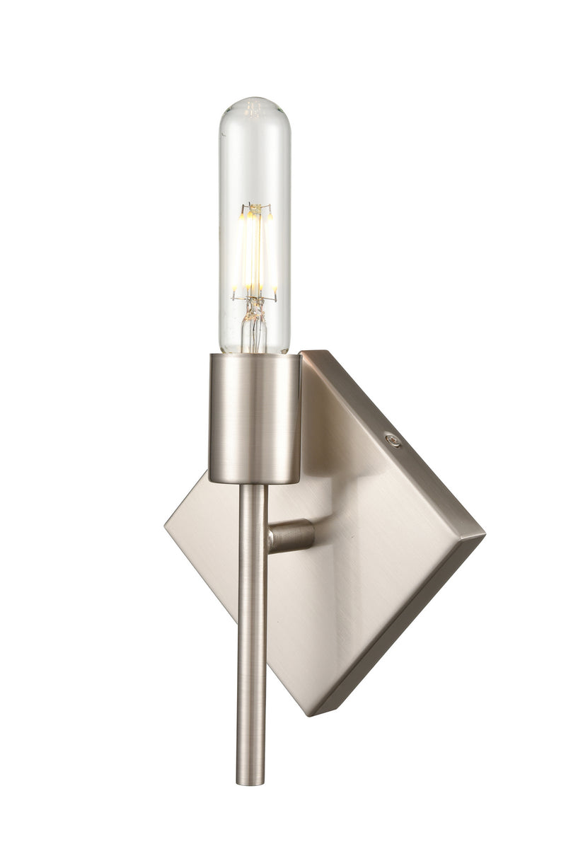 Innovations 425-1W-SN One Light Wall Sconce, Satin Nickel