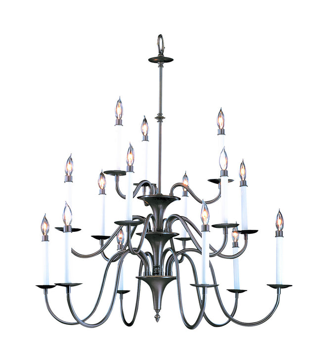 Framburg 9235 MB 15 Light Foyer Chandelier, Mahogany Bronze