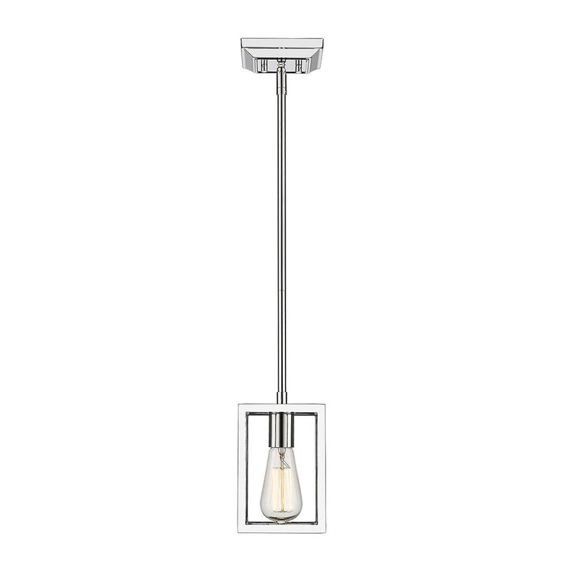 Golden 2072-M1L CH One Light Mini Pendant, Chrome