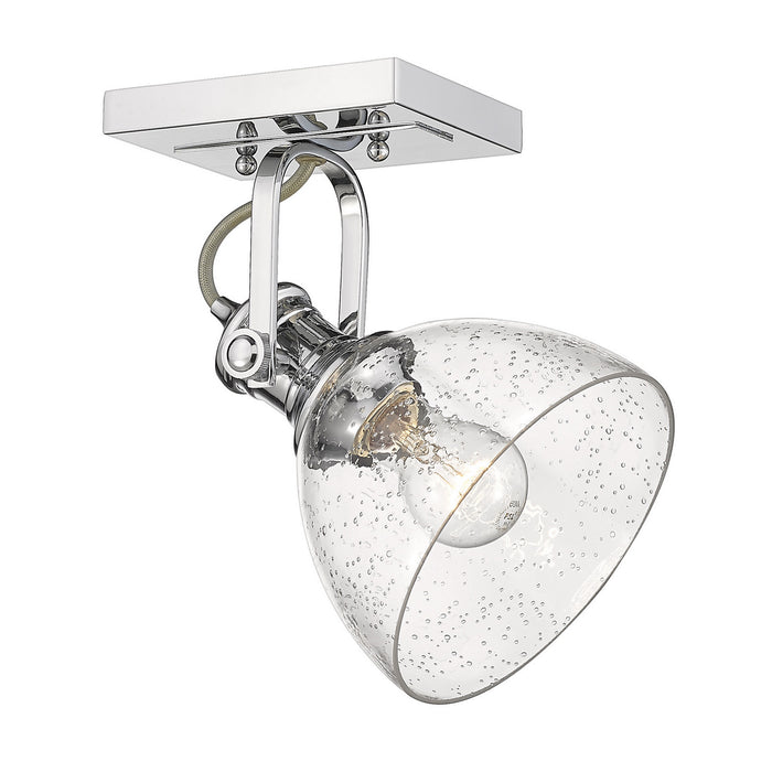 Golden 3118-1SF CH-SD One Light Semi-Flush Mount, Chrome