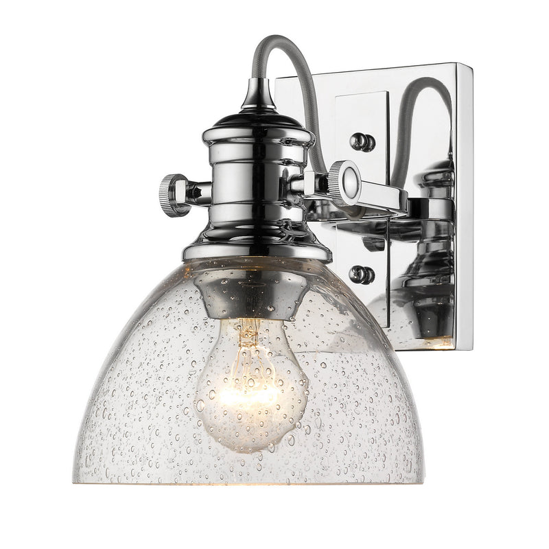 Golden 3118-1SF CH-SD One Light Semi-Flush Mount, Chrome