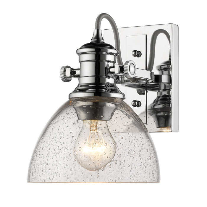 Golden 3118-1SF CH-SD One Light Semi-Flush Mount, Chrome