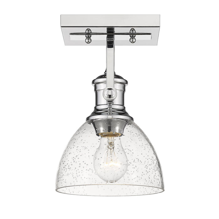 Golden 3118-1SF CH-SD One Light Semi-Flush Mount, Chrome