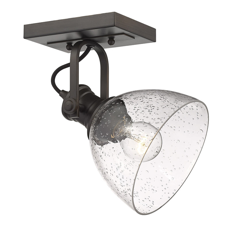 Golden 3118-1SF RBZ-SD One Light Semi-Flush Mount, Rubbed Bronze