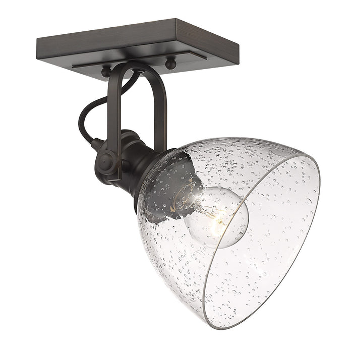 Golden 3118-1SF RBZ-SD One Light Semi-Flush Mount, Rubbed Bronze