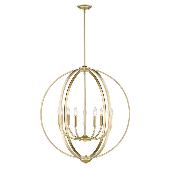 Golden 3167-9 OG Nine Light Chandelier, Olympic Gold