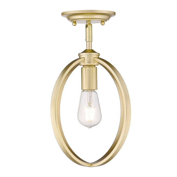Golden 3167-M1L OG One Light Mini Pendant, Olympic Gold