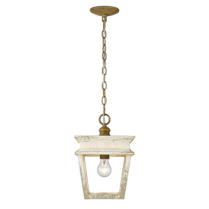Golden 0839-M1L BC One Light Mini Pendant, Burnished Chestnut