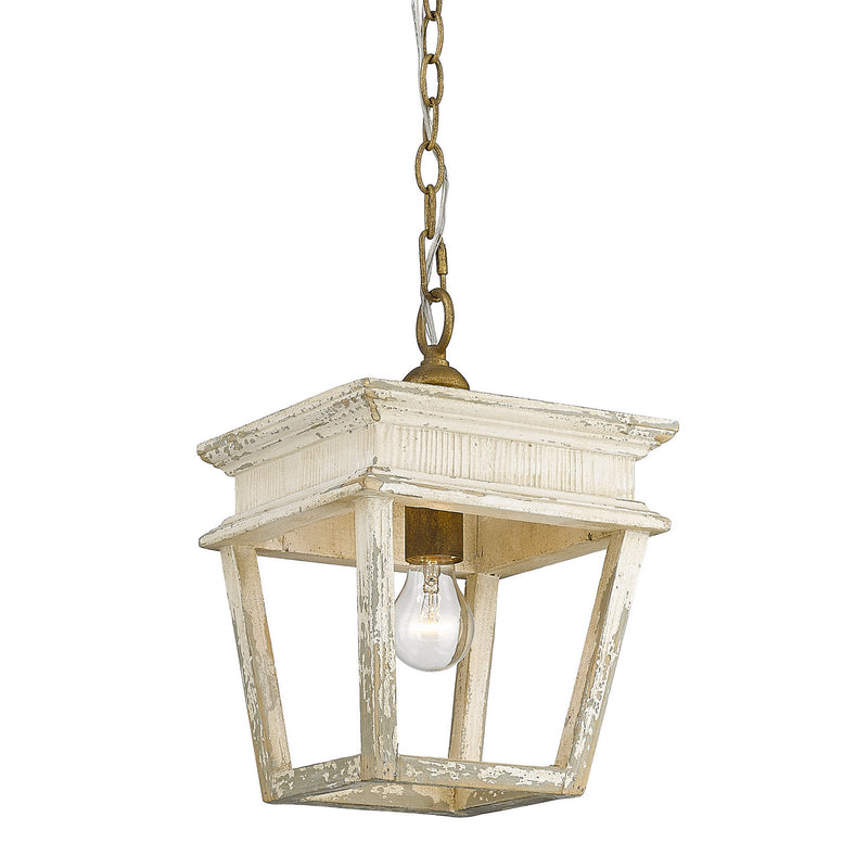 Golden 0839-M1L BC One Light Mini Pendant, Burnished Chestnut