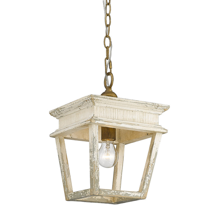 Golden 0839-M1L BC One Light Mini Pendant, Burnished Chestnut
