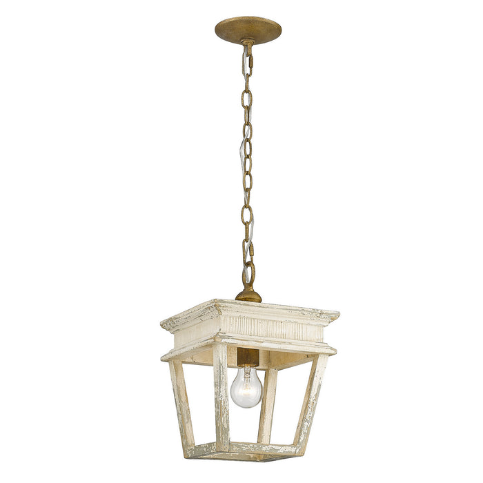 Golden 0839-M1L BC One Light Mini Pendant, Burnished Chestnut