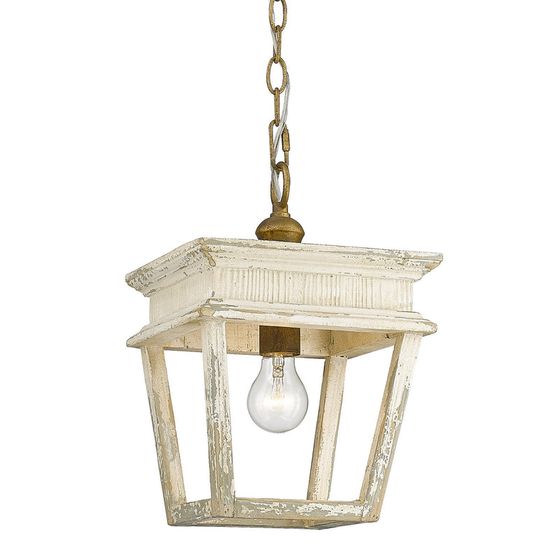 Golden 0839-M1L BC One Light Mini Pendant, Burnished Chestnut