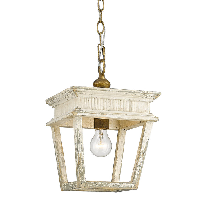Golden 0839-M1L BC One Light Mini Pendant, Burnished Chestnut