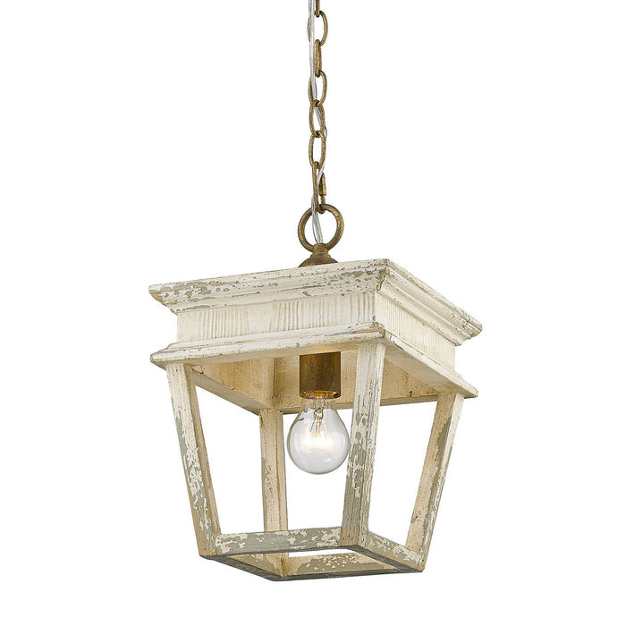 Golden 0839-M1L BC One Light Mini Pendant, Burnished Chestnut