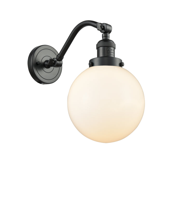 Innovations 515-1W-OB-G201-8 One Light Wall Sconce, Oil Rubbed Bronze