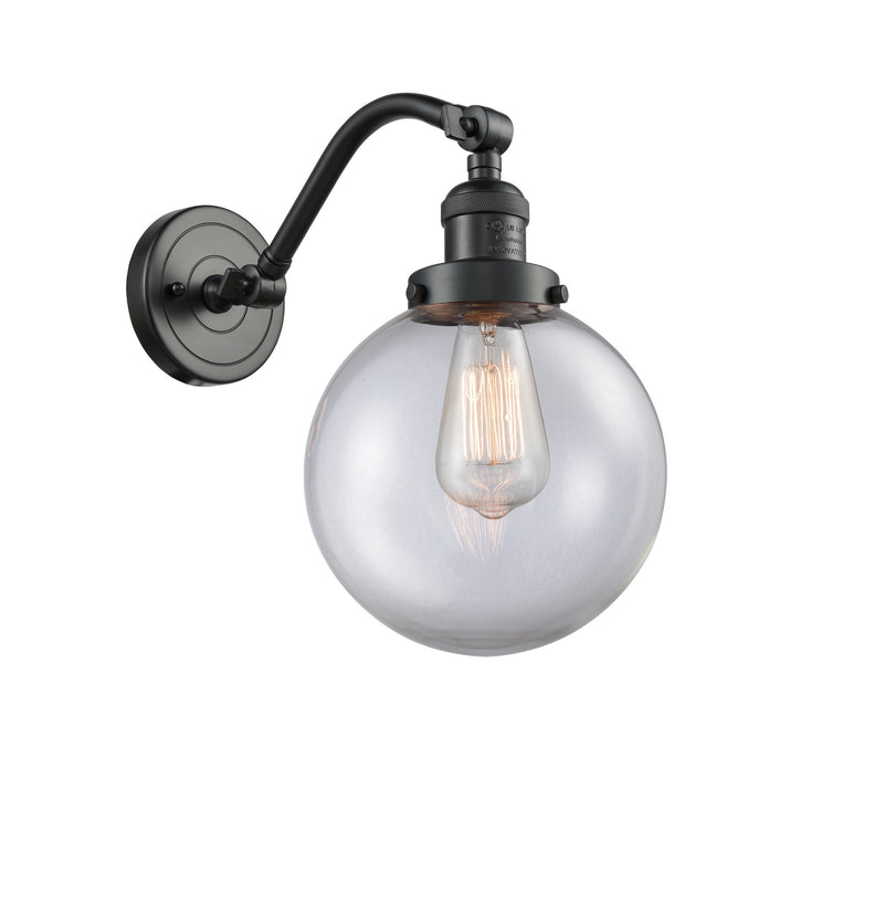 Innovations 515-1W-OB-G202-8 One Light Wall Sconce, Oil Rubbed Bronze