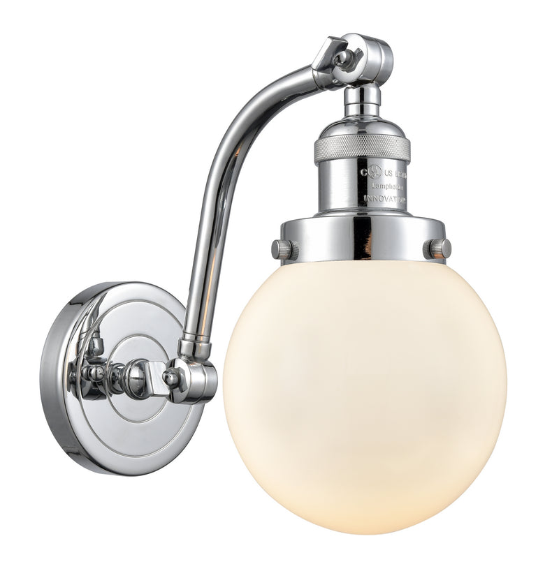 Innovations 515-1W-PC-G201-6 One Light Wall Sconce, Polished Chrome