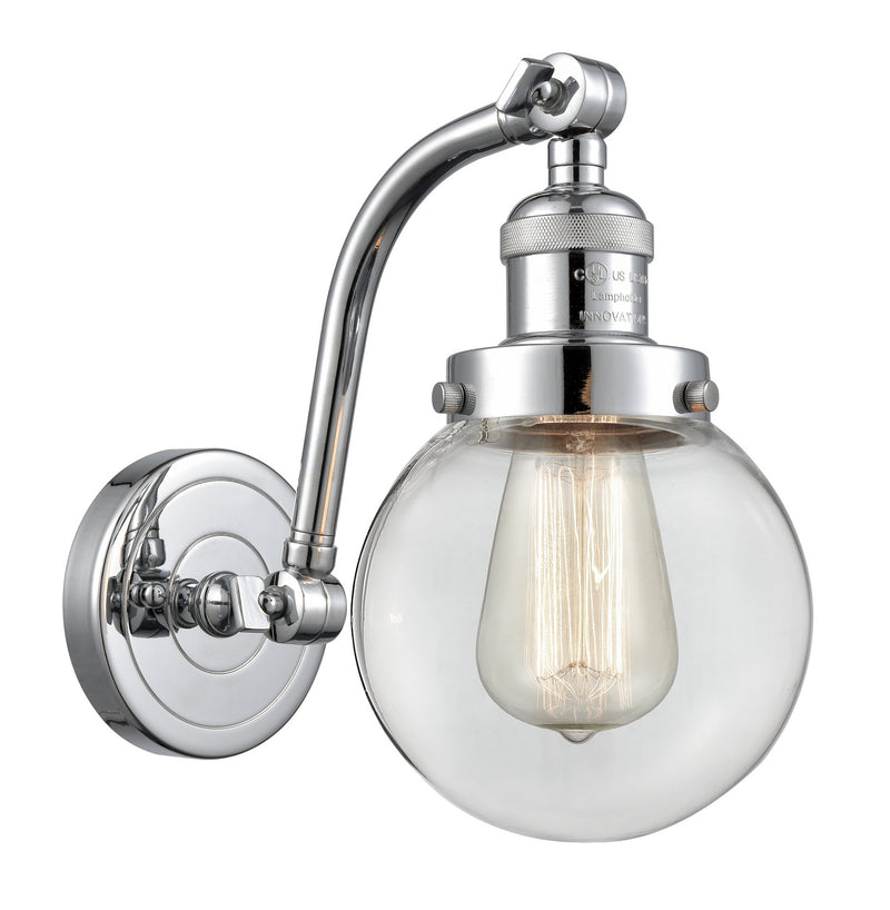Innovations 515-1W-PC-G202-6 One Light Wall Sconce, Polished Chrome