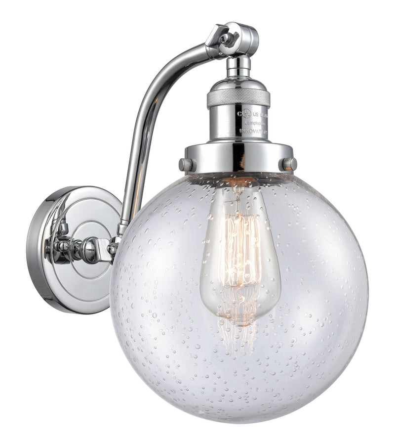 Innovations 515-1W-PC-G204-8 One Light Wall Sconce, Polished Chrome