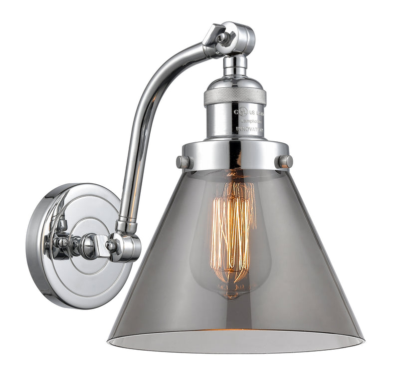 Innovations 515-1W-PC-G43 One Light Wall Sconce, Polished Chrome