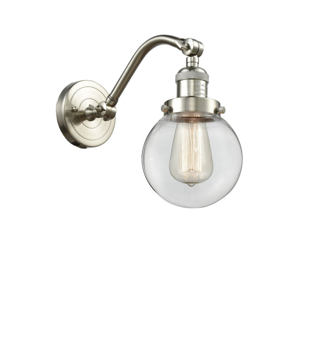 Innovations 515-1W-SN-G202-6 One Light Wall Sconce, Brushed Satin Nickel
