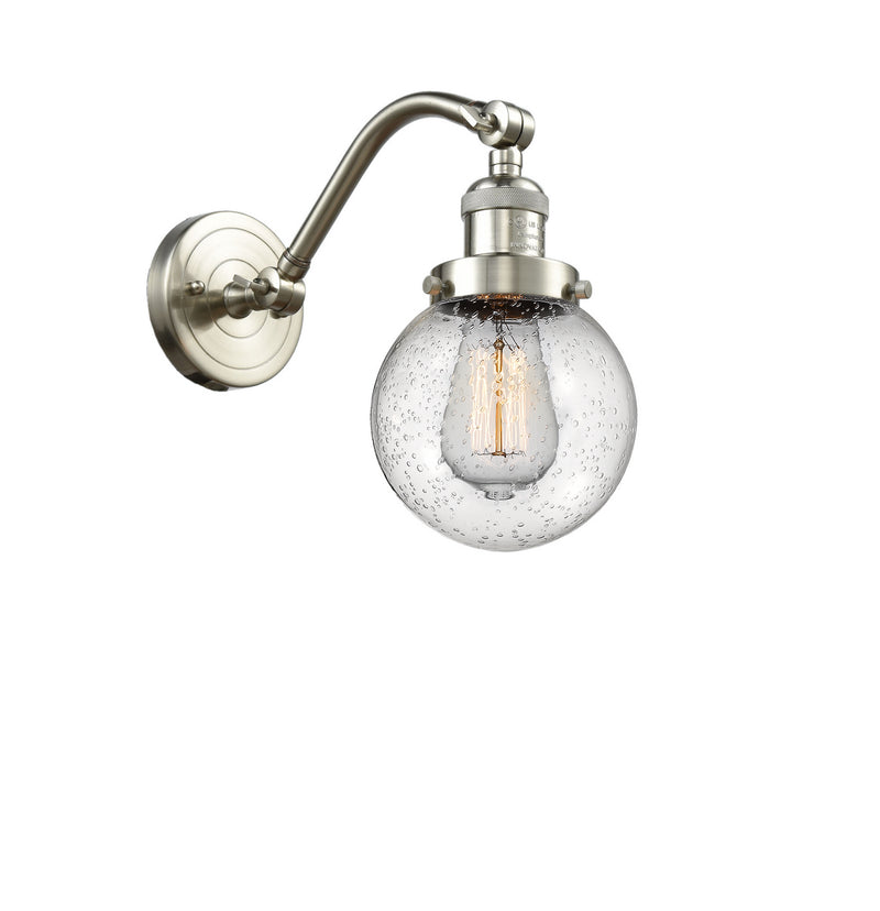 Innovations 515-1W-SN-G204-6 One Light Wall Sconce, Brushed Satin Nickel