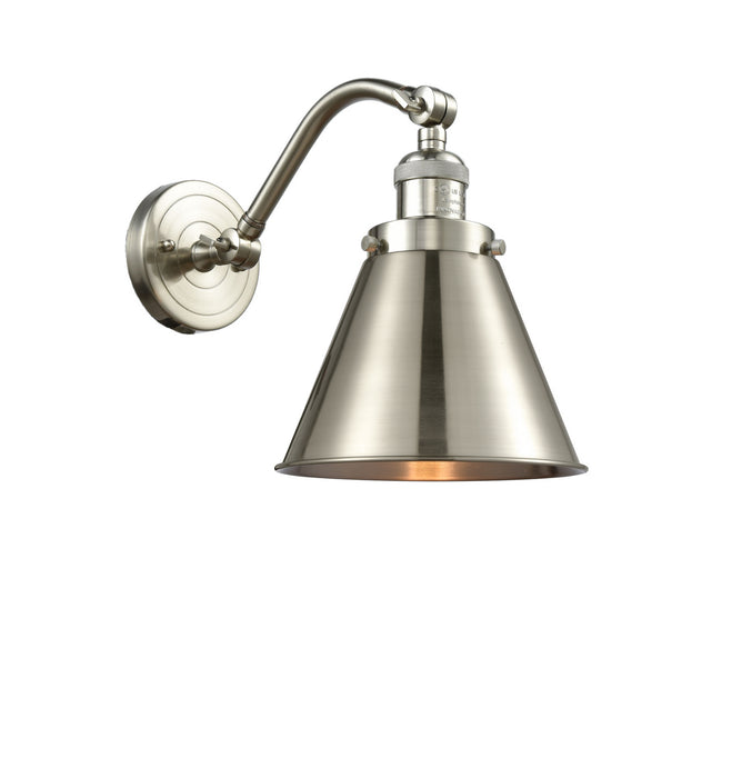 Innovations 515-1W-SN-M13-SN One Light Wall Sconce, Brushed Satin Nickel