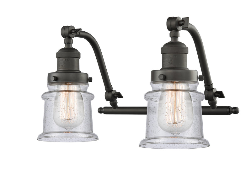 Innovations 515-2W-OB-G184S Two Light Bath Vanity, Oil Rubbed Bronze