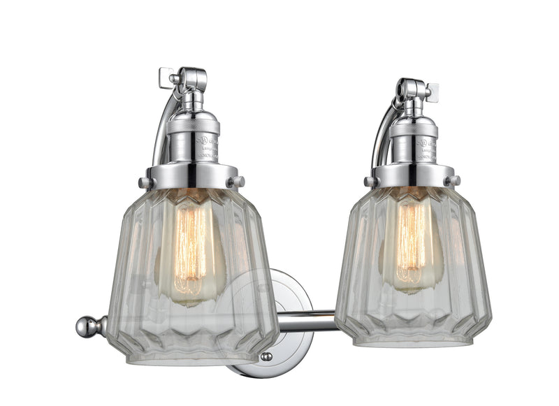 Innovations 515-2W-PC-G142 Two Light Bath Vanity, Polished Chrome
