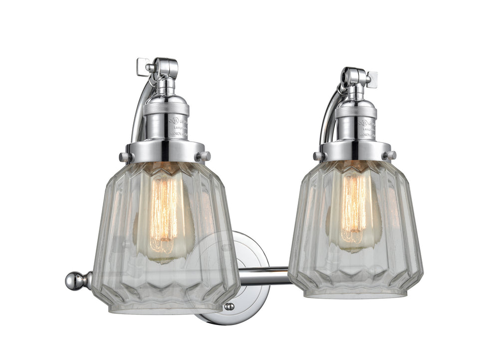 Innovations 515-2W-PC-G142 Two Light Bath Vanity, Polished Chrome
