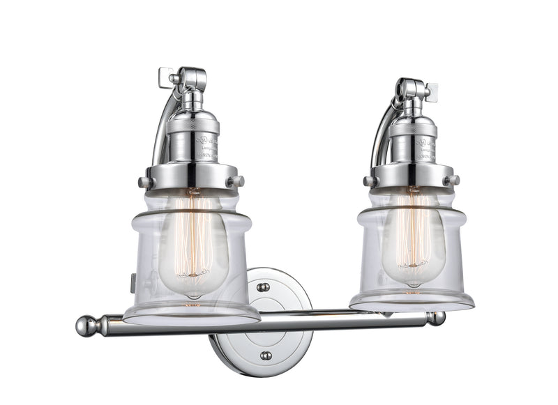 Innovations 515-2W-PC-G182S Two Light Bath Vanity, Polished Chrome