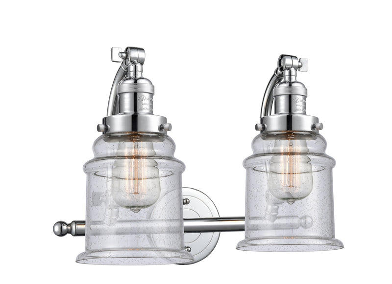 Innovations 515-2W-PC-G184 Two Light Bath Vanity, Polished Chrome