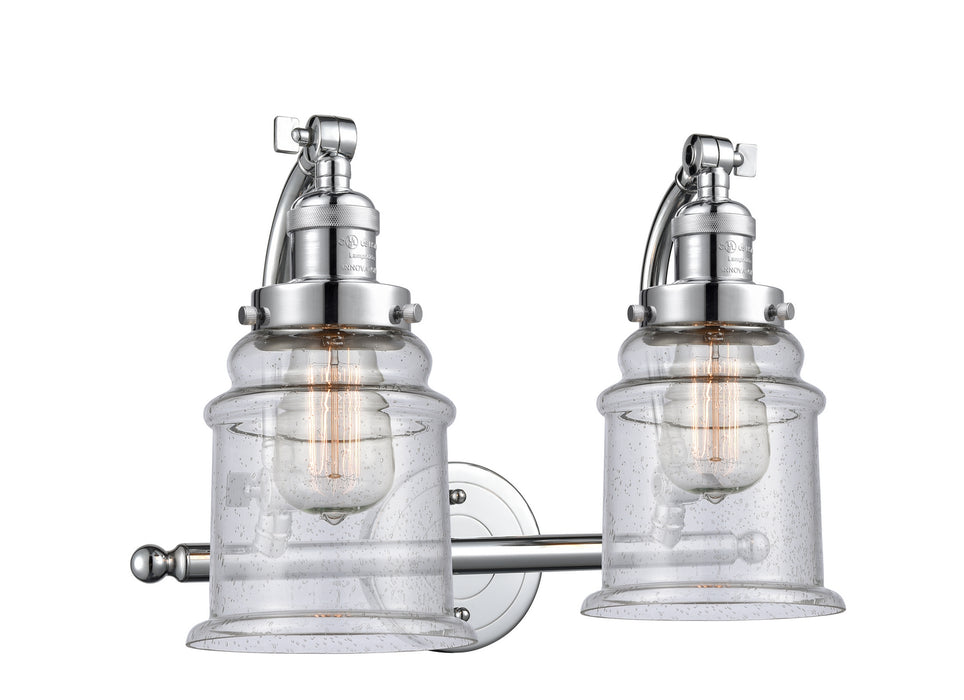 Innovations 515-2W-PC-G184 Two Light Bath Vanity, Polished Chrome