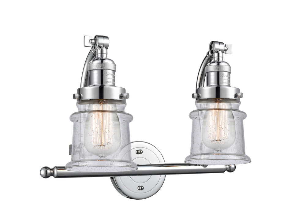 Innovations 515-2W-PC-G184S Two Light Bath Vanity, Polished Chrome