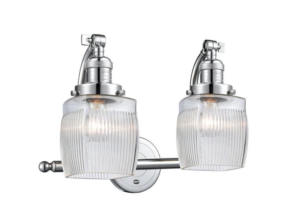 Innovations 515-2W-PC-G302 Two Light Bath Vanity, Polished Chrome