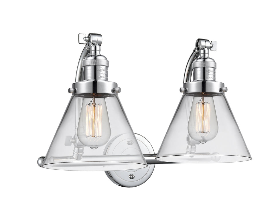 Innovations 515-2W-PC-G42 Two Light Bath Vanity, Polished Chrome