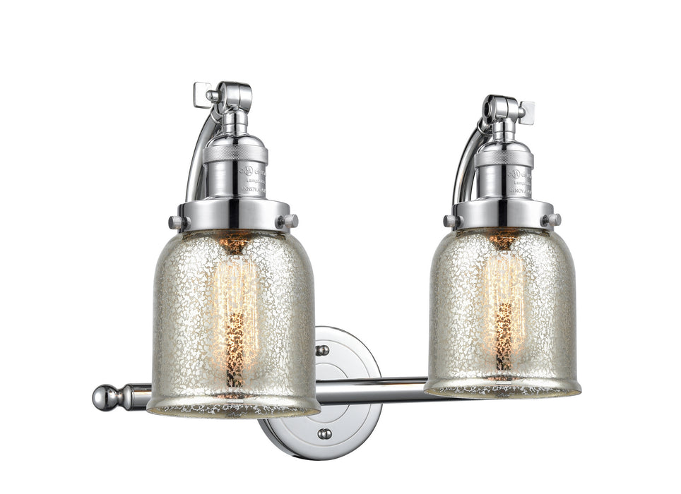 Innovations 515-2W-PC-G58 Two Light Bath Vanity, Polished Chrome