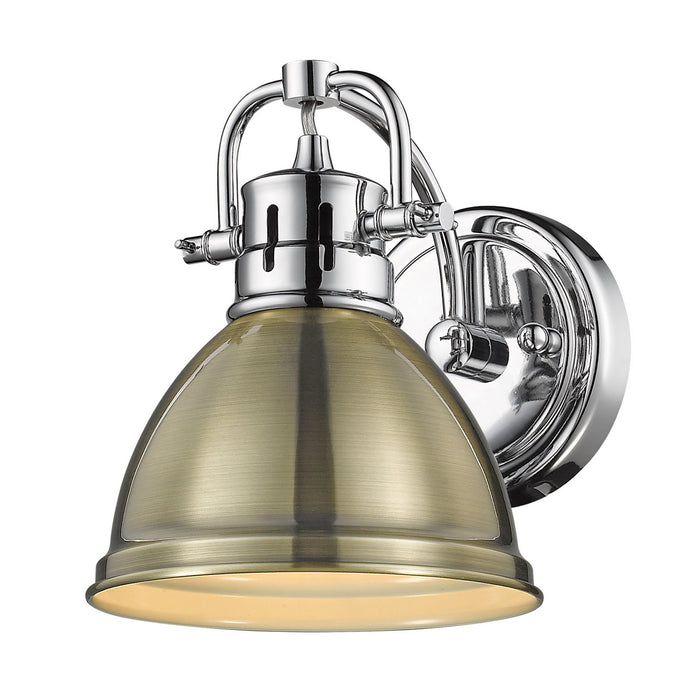 Golden 3602-BA1 CH-AB One Light Bath Vanity, Chrome