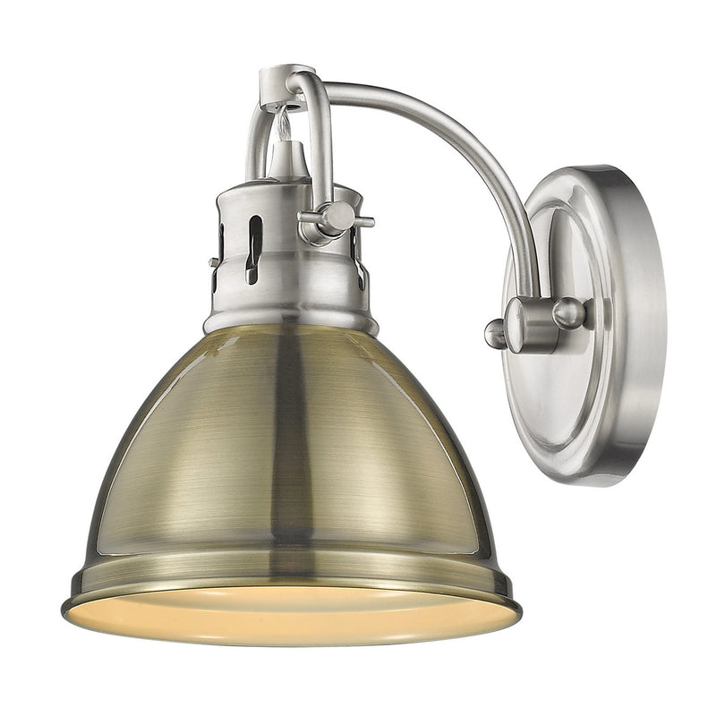 Golden 3602-BA1 PW-PW One Light Bath Vanity, Pewter